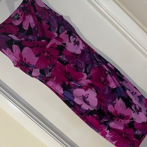 Purple and Pink Floral “American Living” Dress, size 14